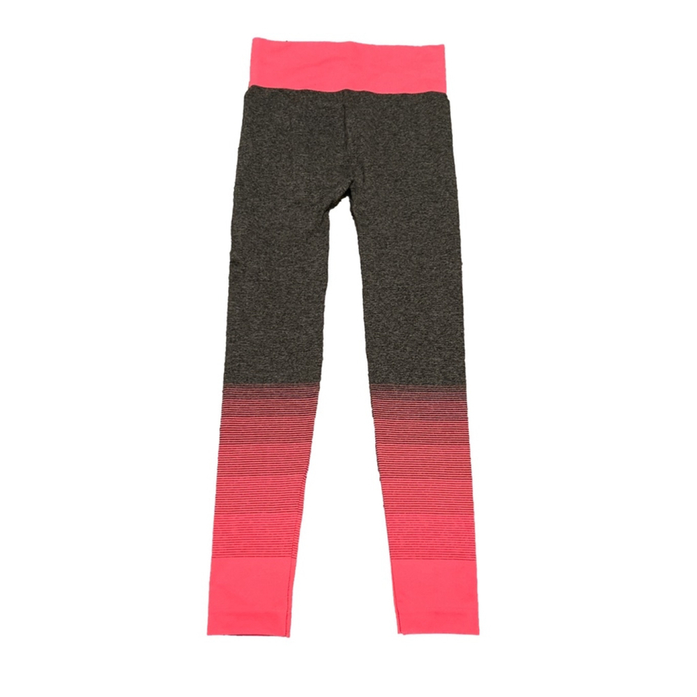 FC High Waist Seamless Leggings Gray Pink Ombré Women’s Regular